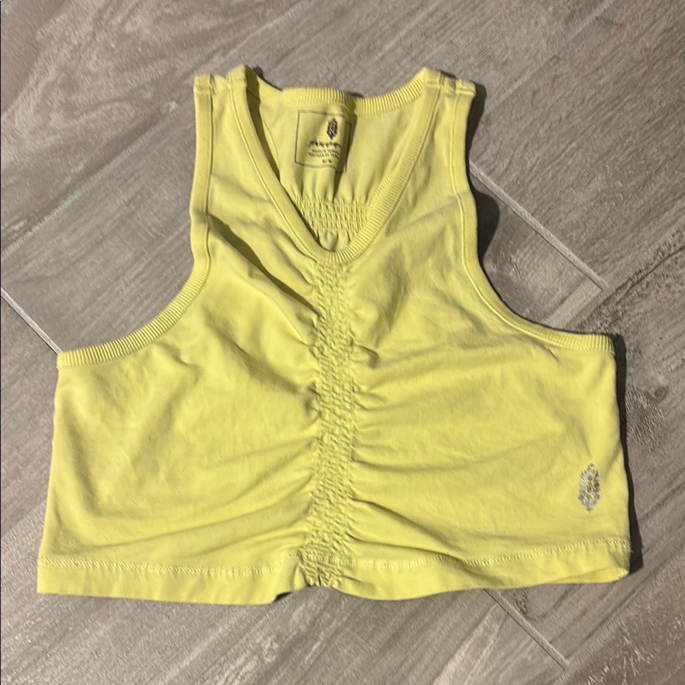 FP Movement by Free People Yellow Crop Top